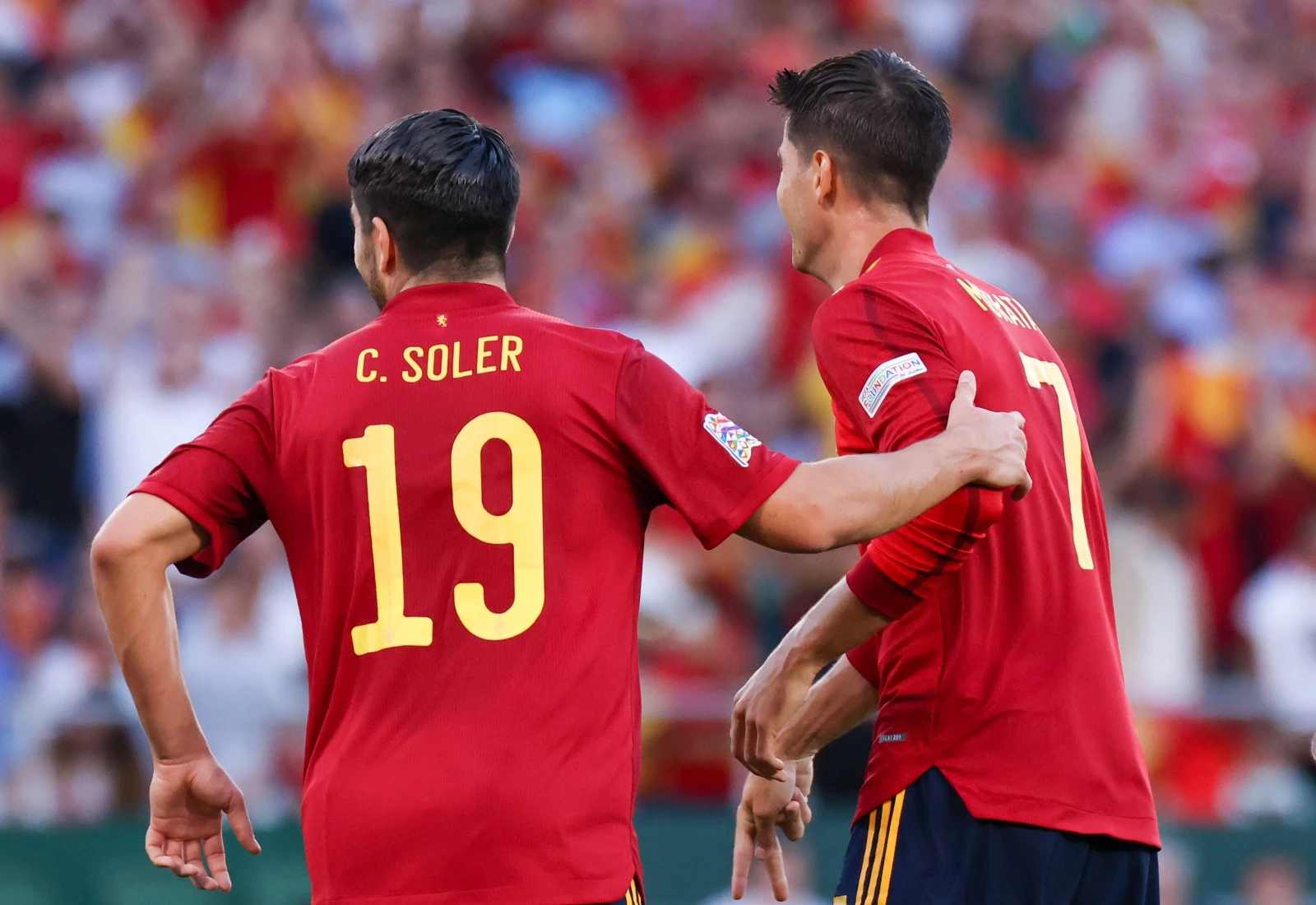 Alvaro Morata speelt met Spanje tegen Tsjechië