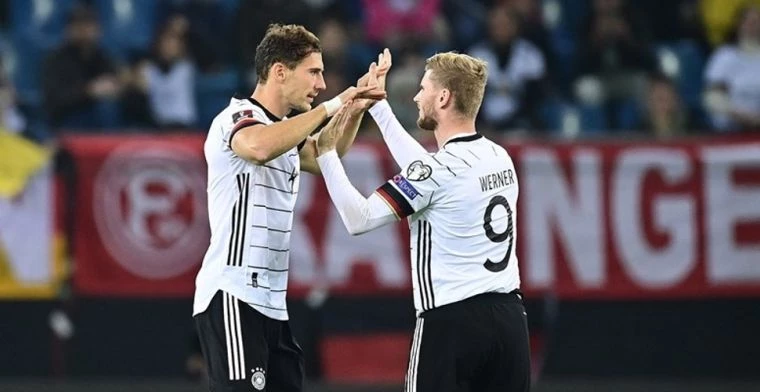 Duitsland viert een goal