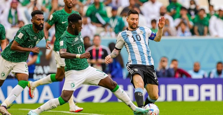 Lionel Messi in actie voor Argentinië