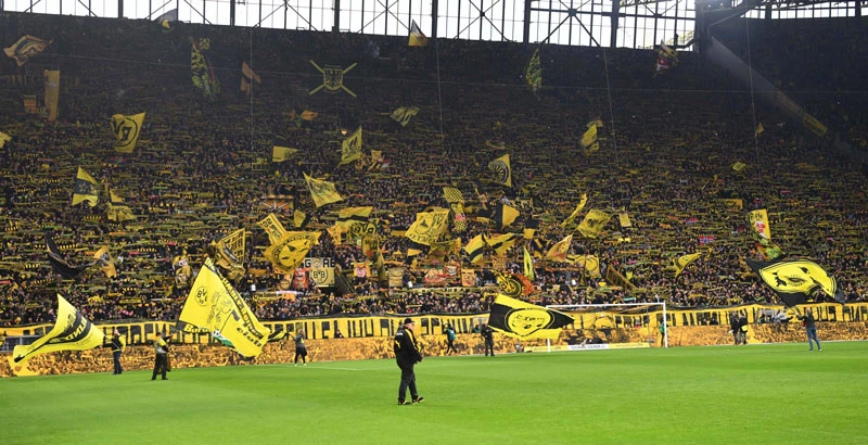 Borussia Dortmund gele muur in de bundesliga