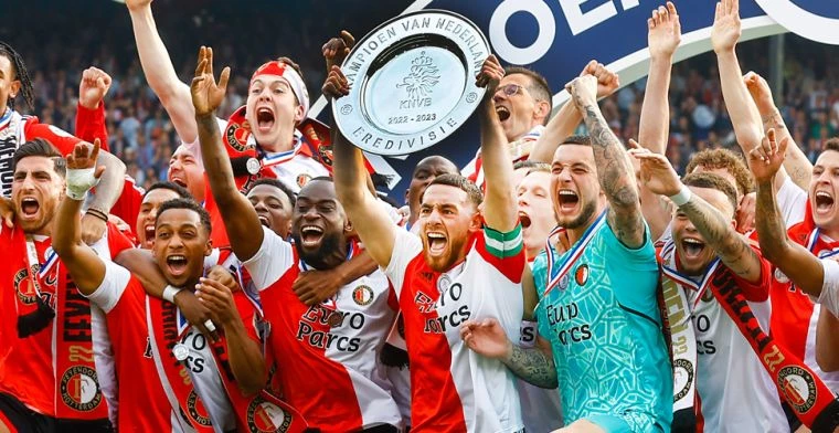 Feyenoord kroonde zich tot landskampioen in de Eredivisie in 2023-2024
