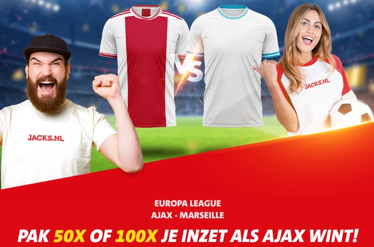 50 of 100 keer je inzet als Ajax wint van Olympique Marseille