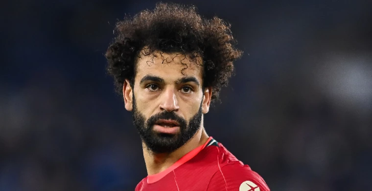 Mohammed Salah in actie voor Liverpool