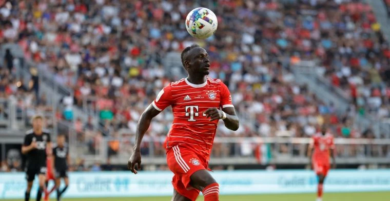 Sadio Mané in actie voor FC Bayern München