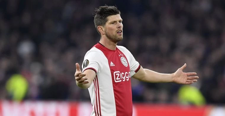 Klaas-Jan Huntelaar in actie voor Ajax
